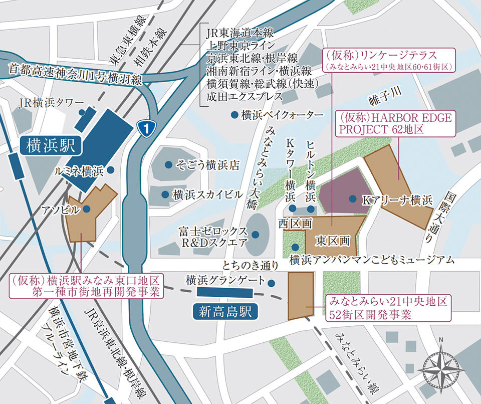 大規模再開発MAP