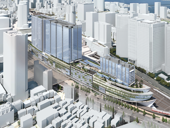 品川駅街区地区における開発計画