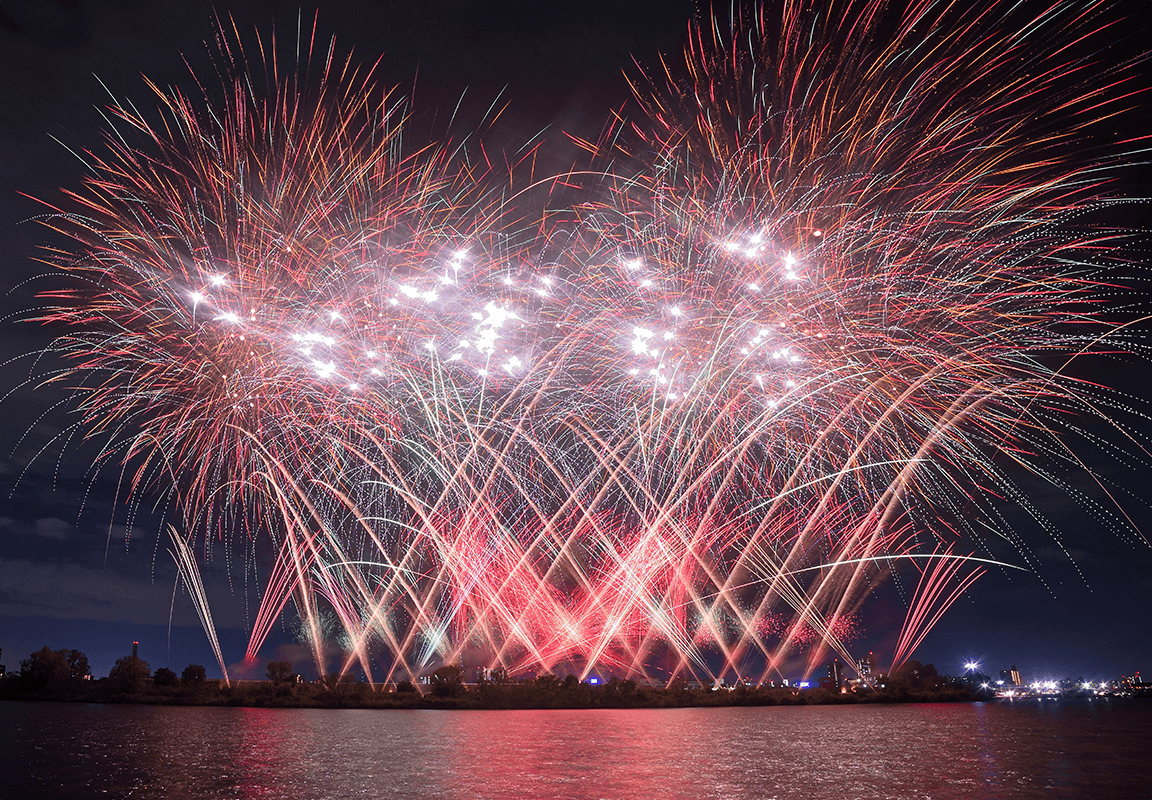 北区花火会RED×BLUE SPARKLE GATE