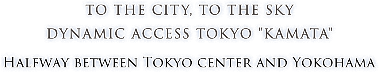 Halfway between Tokyo center and Yokohama Halfway between Tokyo center and Yokohama