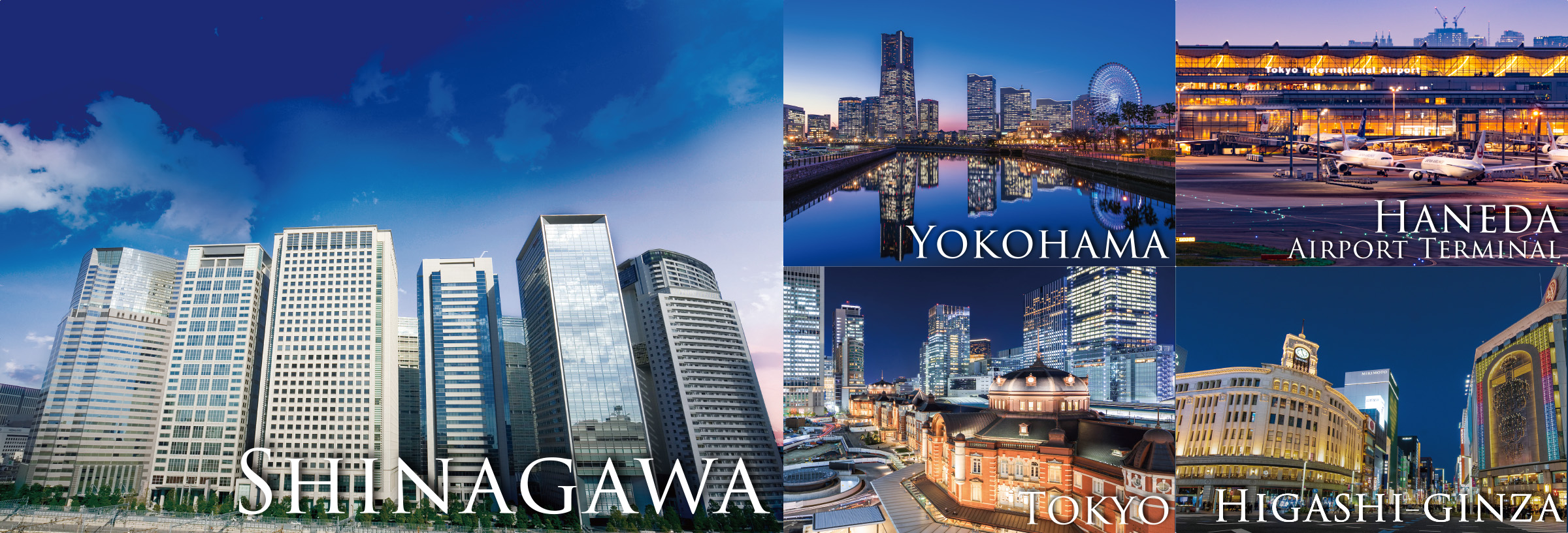 Shinagawa, Yokohama, Haneda, Tokyo, Higashi-ginza