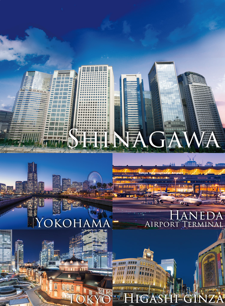 Shinagawa, Yokohama, Haneda, Tokyo, Higashi-ginza