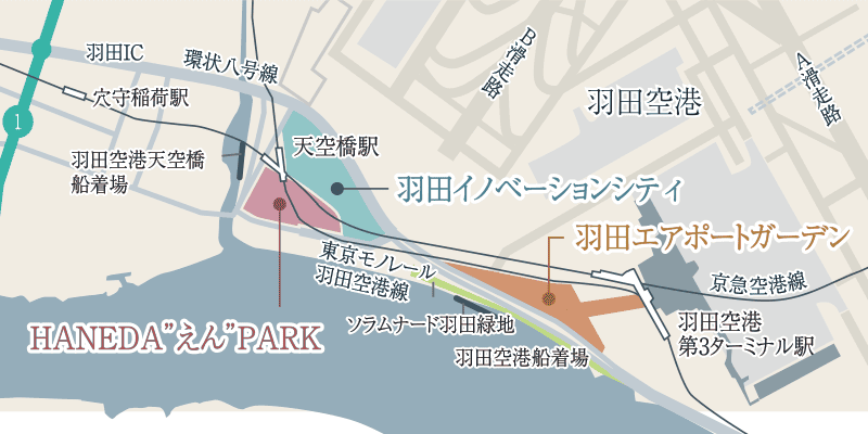 羽田エリアの地図