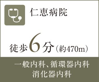 仁恵病院 徒歩6分
