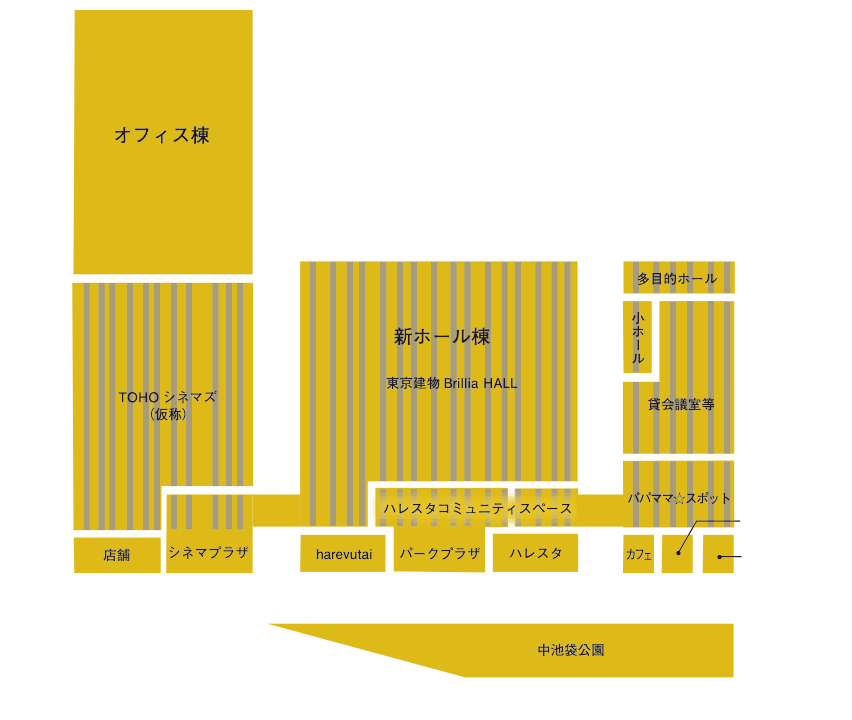 ハレザ池袋フロア図