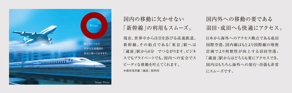 新幹線・飛行機のアクセス