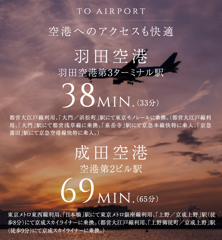 飛行場へ