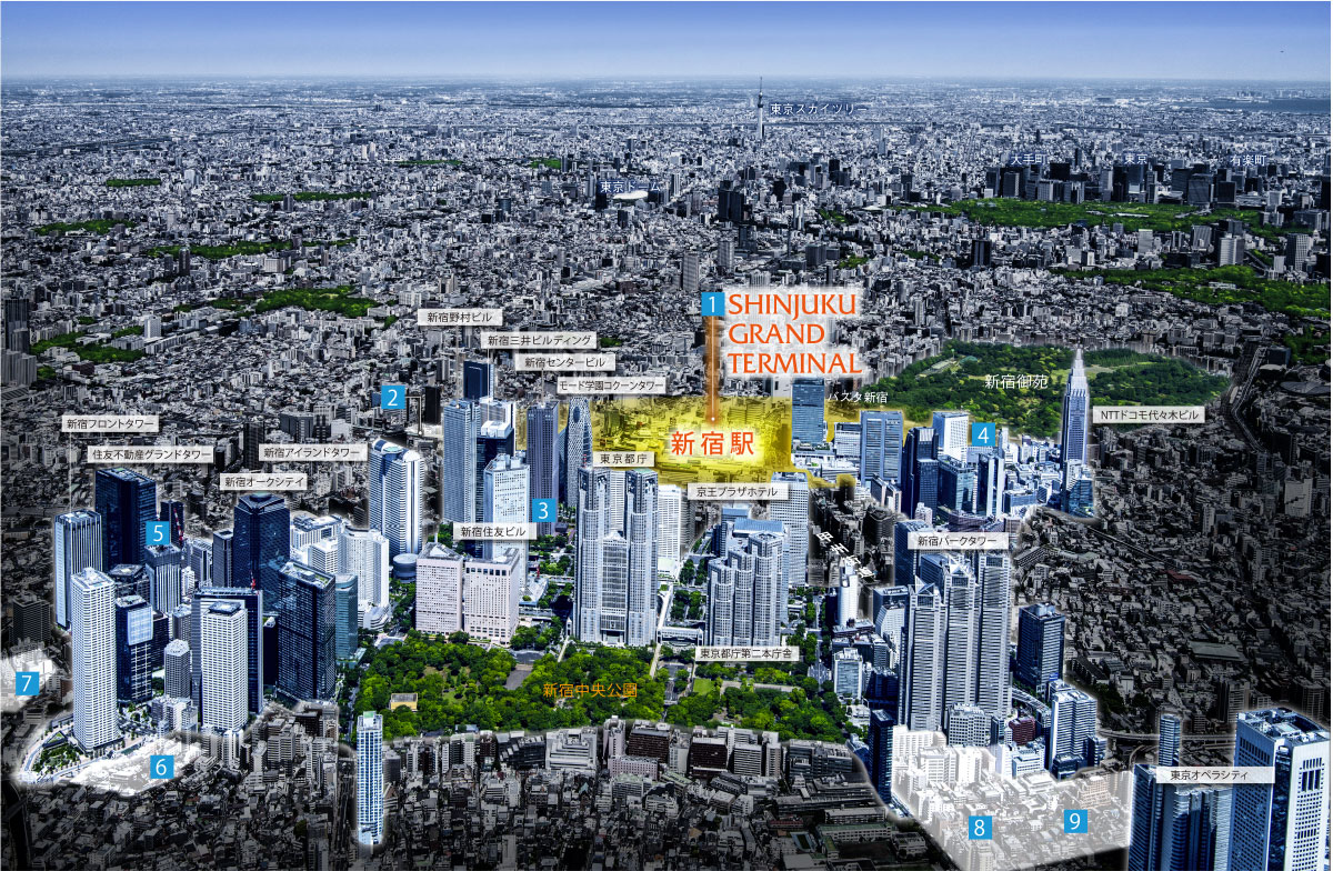 新宿空撮